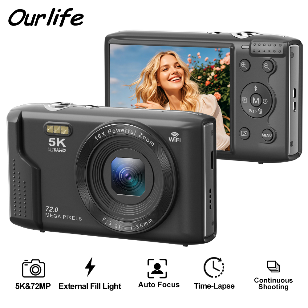 Canon Camera Eos R50 - Ourlife Fotocamera digitale compatta 5K 72MP