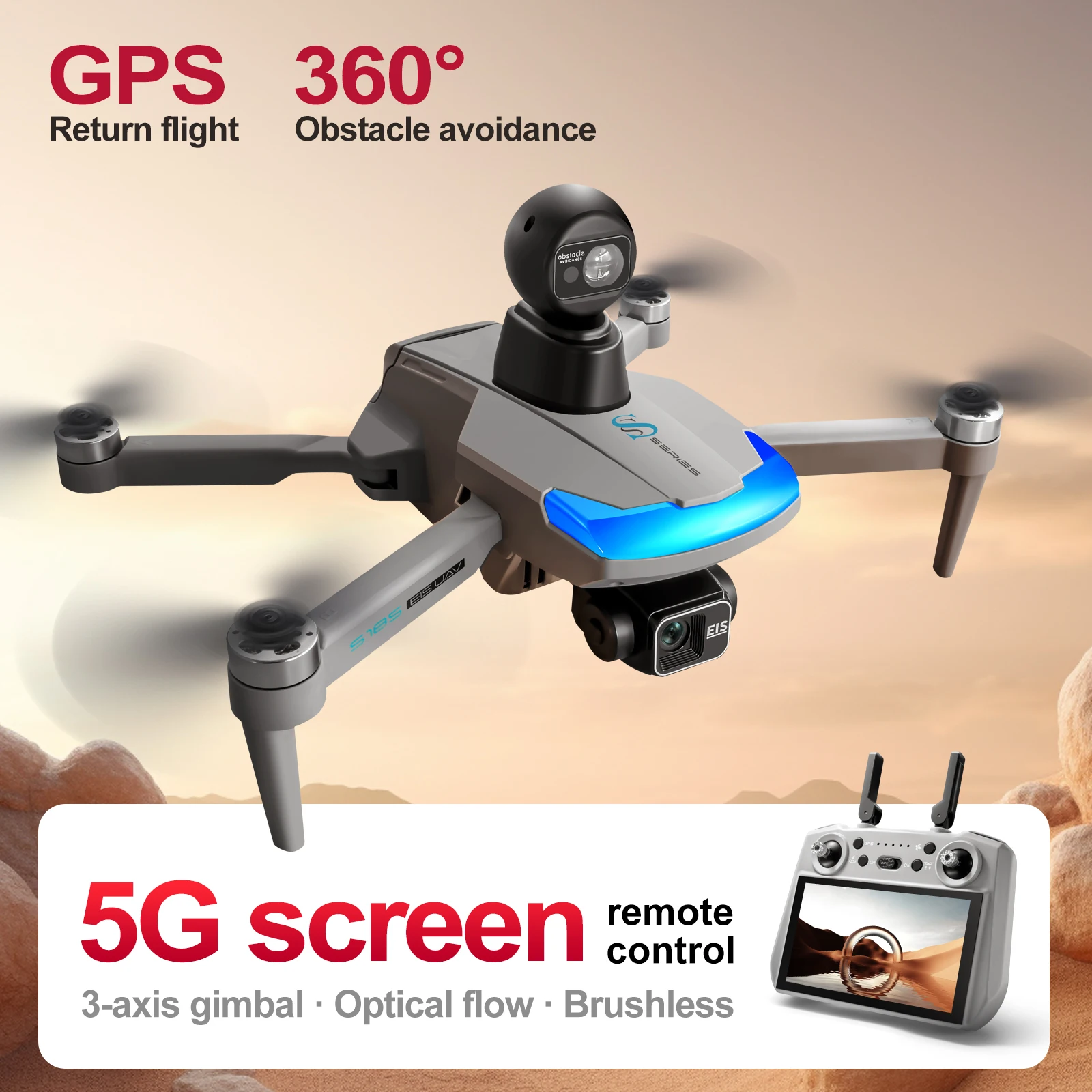 Drone Photogrammetry - S185 Drone professionale 2.7K HD doppia