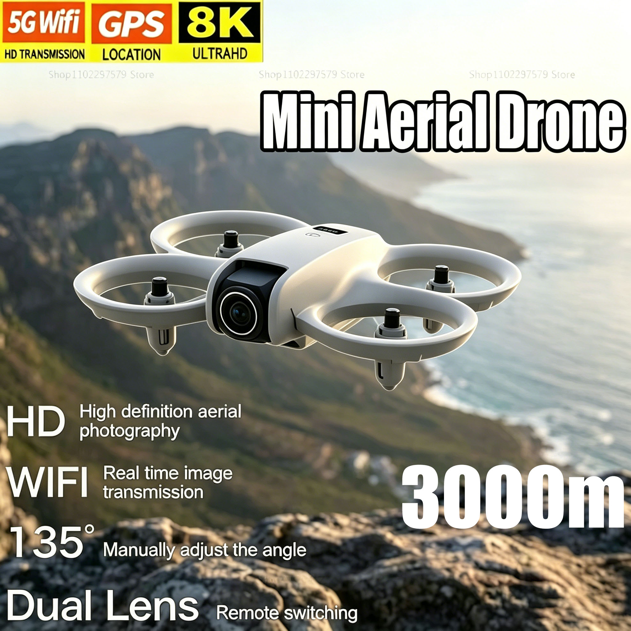 Drone Lidar - Mini Drone con Telecamera HD 8K