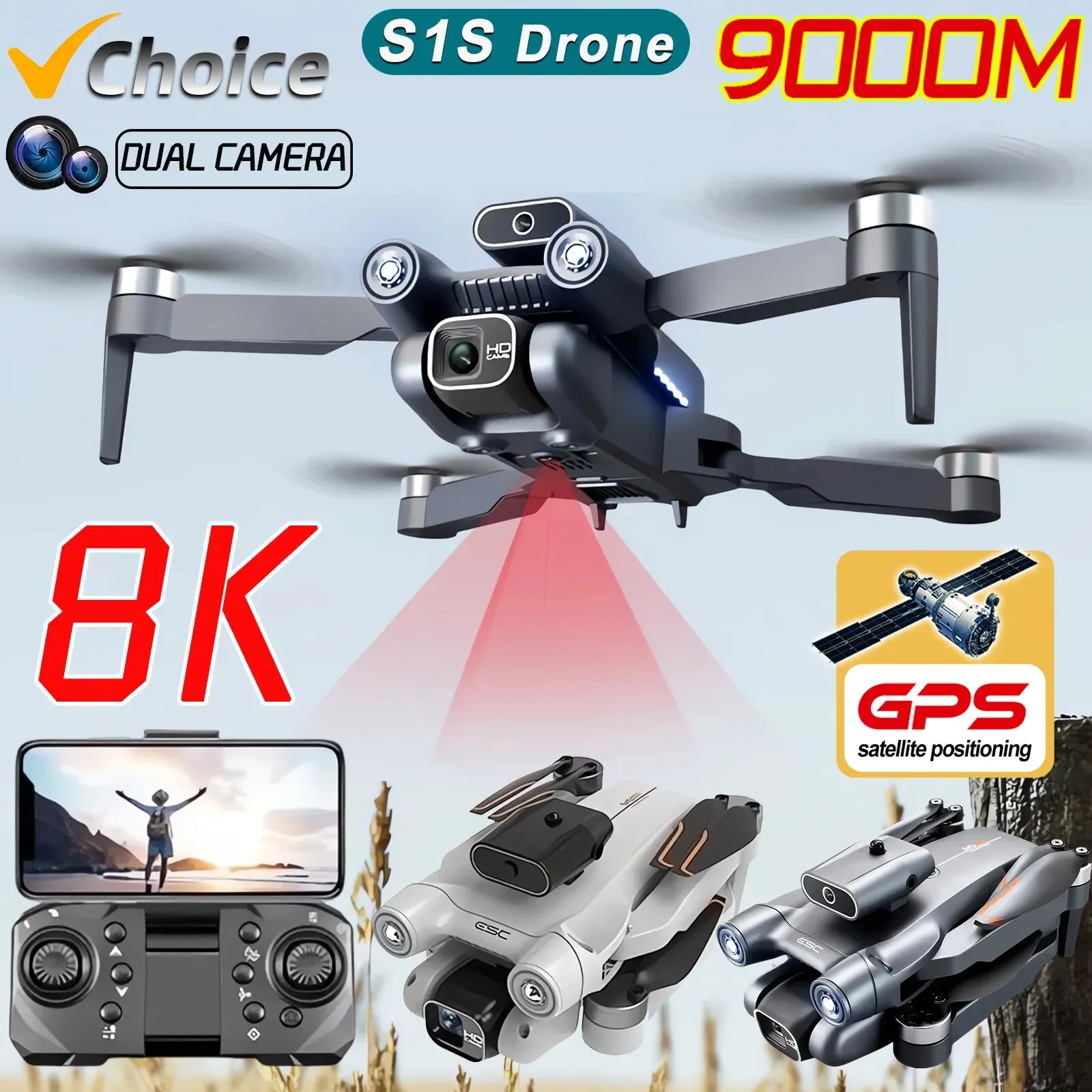 Nuovo S1S 5G GPS Drone Camera  - Drone Lidar recensione e prezzo