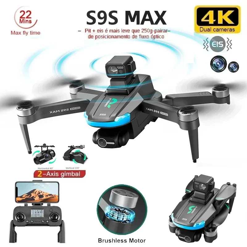 NUOVO S9S MAX MINI Drone 4K 2  - Drone Lidar recensione e prezzo