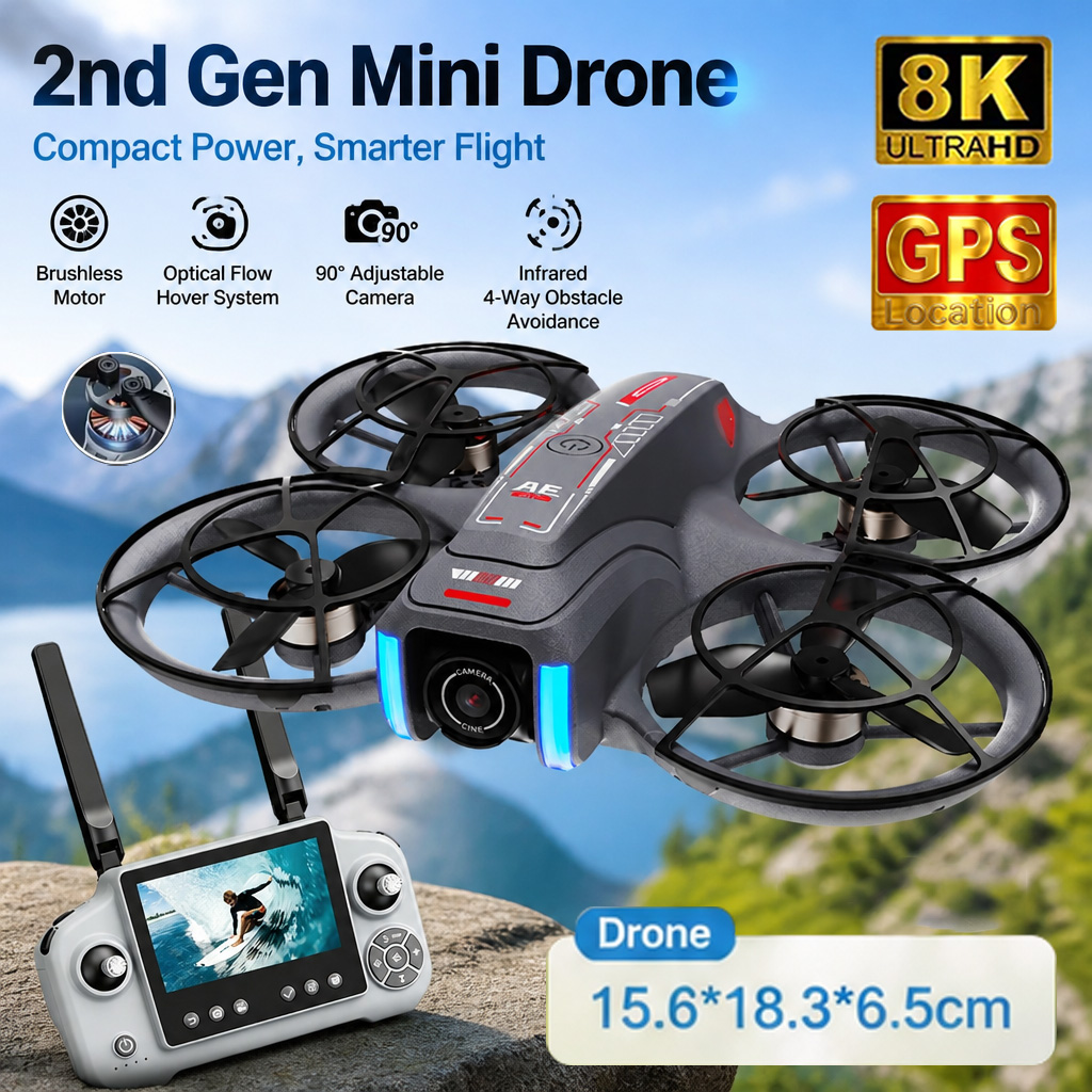 Mini Drone AE21 8K HD con Dopp - Drone Lidar recensione e prezzo